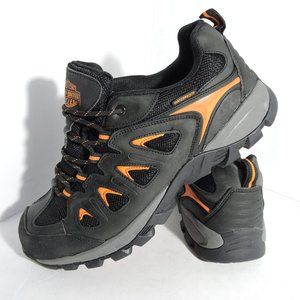 "Harley-Davidson" Black/Orange Hiking Shoes